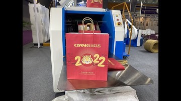2022 Printing South China Exhibition A330 Paper Bag Machine With Twisted Handle Online 200pcs/min