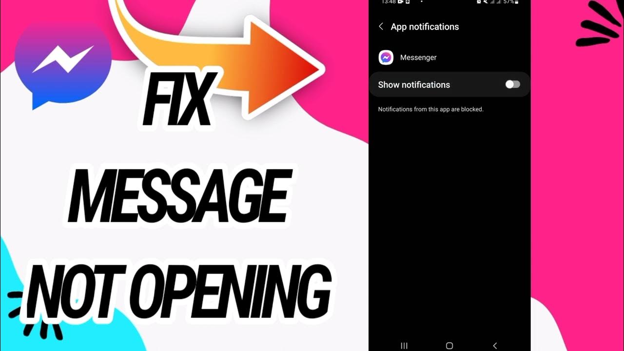 how-to-fix-and-solve-message-not-opening-on-messenger-app-youtube