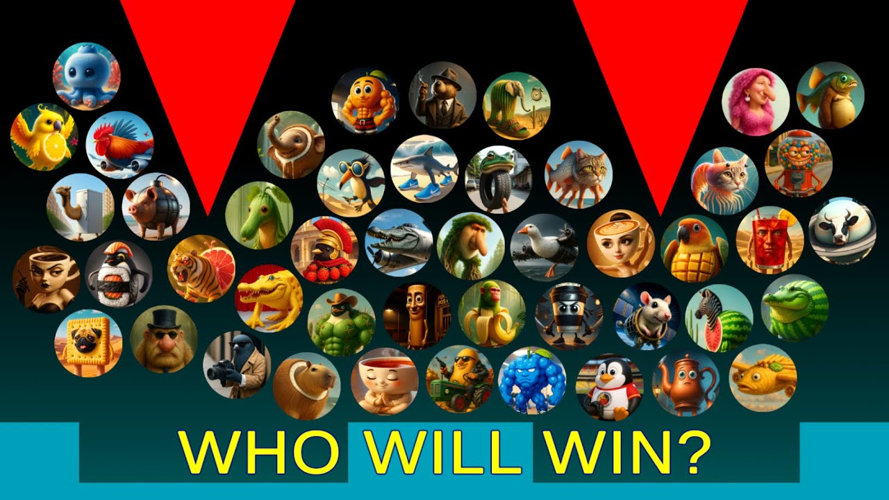 ALL 50 Italian Brainrot Survival Marble Race In Algodoo | Round 7