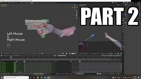 Blender 3D Reload Animation Tutorial Part 2 - Parts, Bones, & Bone Constraints (Version 2.92)