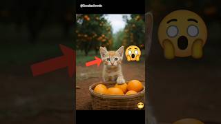 Cute cat, Orange the garden ❗😱😂  #cutecat #cute #cat #shorts