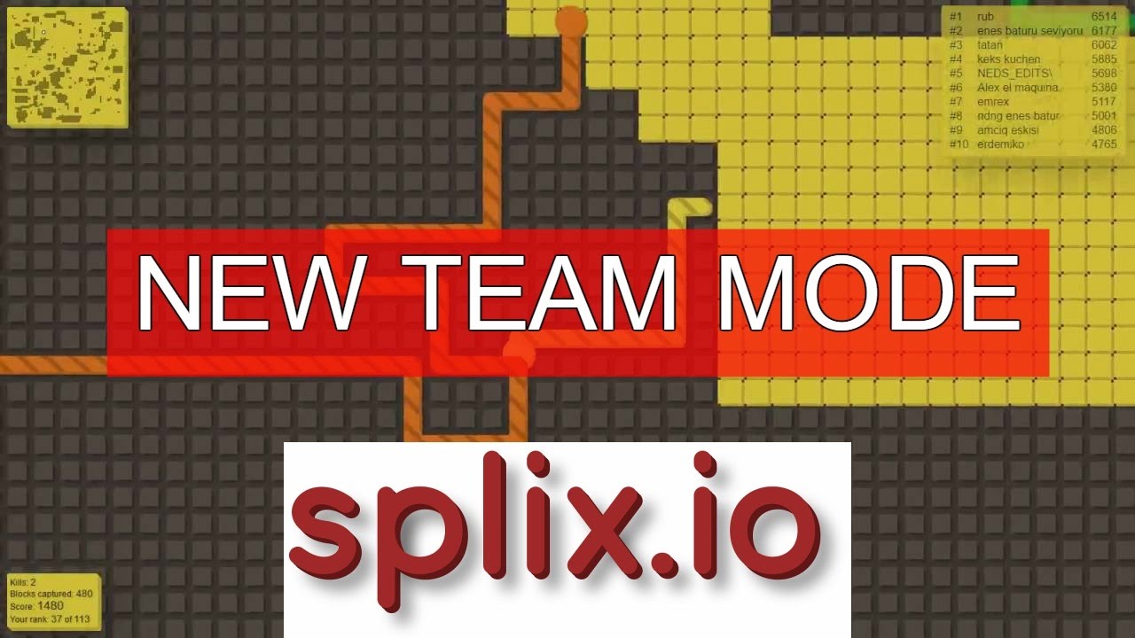 SPLIX.IO NEW TEAM MODE - SPLIXIO WITH YOUR FRIENDS 