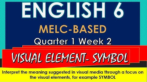 VISUAL ELEMENT-SYMBOL  (Self-Learning Video Lesson)