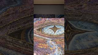 Art Reveal. Cosmic Dragon Eye. Thick Textured Acrylic On Canvas.