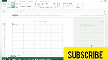 How to show or hide ruler in MS Excel
