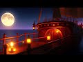 On the deck of a pirate ship  pirate ship ambience for sleep and relaxation cozy pirate ship