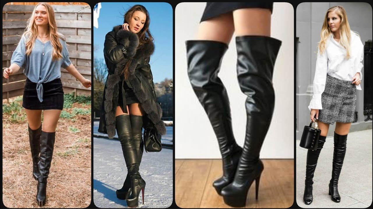 Designer high heel stilleto shiny leather long boots designs/stylish ...