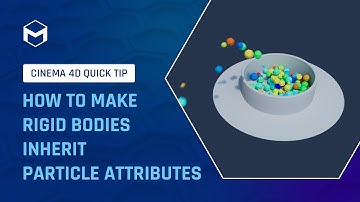 #C4DQuickTip 156: How to make Rigid Bodies inherit Particle Attributes in Cinema 4D