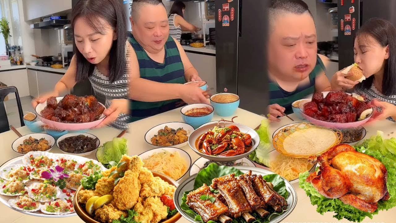 小氣老公搶走我的火腿腸，等他吃飽，我拿出紅燒肉誘惑他【胖嫂美食】