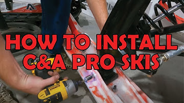 How to Install C&A Pro Snowmobile Skis Using a Clamp or a Wooden Block