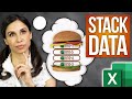 Vstack excel  quickly combine data from multiple sheets excel noob vs pro