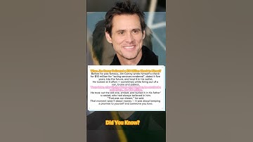 The $10 Million Check Jim Carrey Wrote to Himself