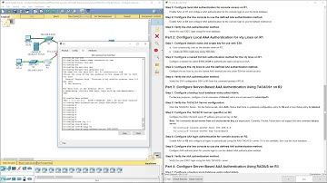 CCNA Security v2 – Lab - 3.6.1.2  - Configure AAA Authentication on Cisco Routers
