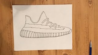 adidas yeezy drawing