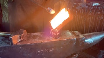 Forging an axe from a farrier’s Rasp