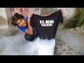 Wet T-shirt In Liquid Nitrogen - Will It Become Dry 🤔