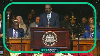 Darrell Clarke signs off as Philadelphia City Council president during Mayor Parker's inauguration