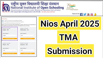 Nios April Tma Submition 2025 | Task Is Helping (NIOS) #nios #tma #april #assignment