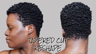 Tapered Cut Trim, Reshape & Style Tutorial | 4C Natural Hair