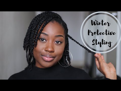 MOISTURISED TWO STRAND TWIST PROTECTIVE STYLE FOR WINTER | NO EXTENSIONS