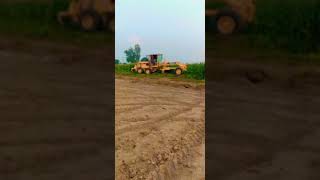 crops beldoz Ruda in pakistan. Farmers try to stop baldozer their crops but put them in jail.