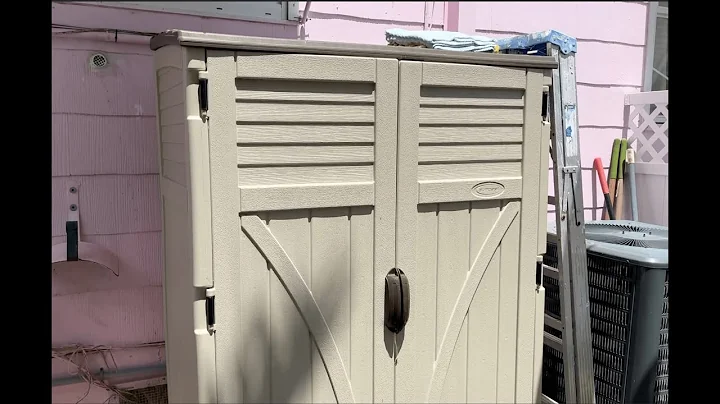 Suncast Vertical Storage Shed Review | Best Small Outdoor Storage for Backyard & Garden Tools