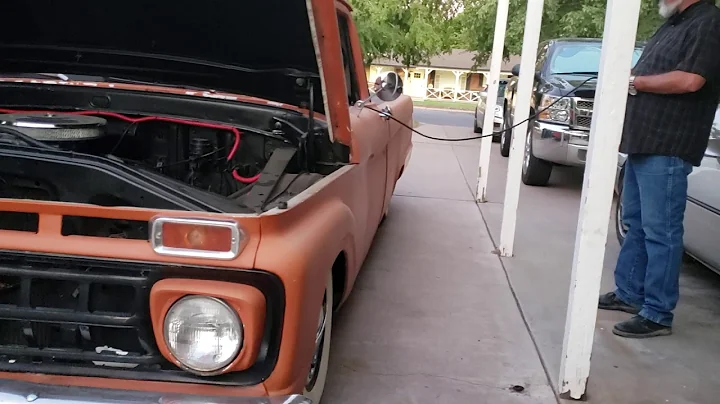 1966 F100 bagged with dropped twin I beams