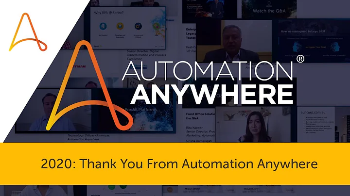 2020: A Thank You From Automation Anywhere