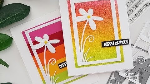 Creating Colourful Backgrounds For Die Cuts and Adding Sparkle
