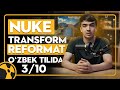3/10 Transform Reformat nodlari - Nuke dasturini o'rganamiz noldan boshlab