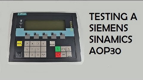 Siemens Sinamics AOP30 - Testing Video - Fully Tested