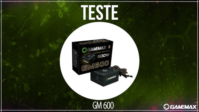 NK Informática - 🚨Fonte Gamemax Gm600 600w SEMI-MODULAR 🆙MARCA:GAMEMAX  🆙MODELO:GM600 ESPECIFICAÇÕES: Cor: Preta Potência: 600W Versão: ATX 12V  V2.3 Voltagem automática: 100~240V Frequência: 50~60Hz Corrente de entrada:  8~6A Corrente de saída: 3.3V @