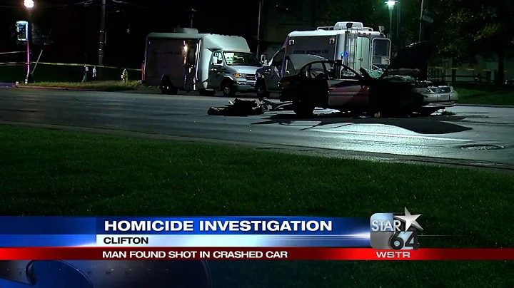 Man found shot after crash dies