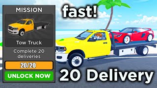 How To COMPLETE ALL 20 CAR DELIVERIES In Roblox Car Dealership Tycoon! UNLOCK TOW TRUCK EVENT