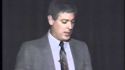 1989 Henry Darcy Lecture Series - Randy L. Bassett (part 1)