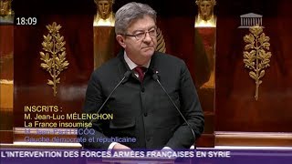 SYRIE : «NOUS SOMMES POUR UN MONDE ORDONNÉ» - Mélenchon