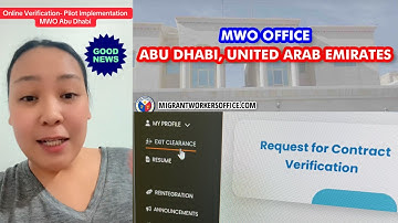 MWO Abu Dhabi | Online Contract Verification: Pilot Implementation 