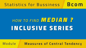 Median in inclusive series
