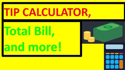 Tip calculator using only Javascript, HTML and CSS