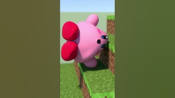 Kirby is back for more pain 🫠 #kirby #minecraft #minecraftshorts