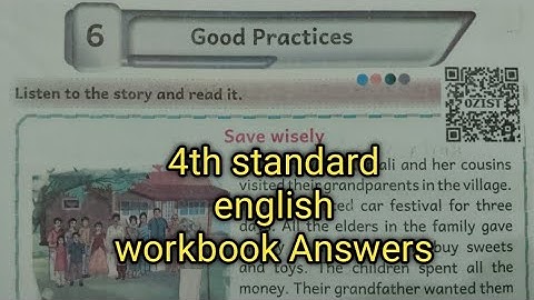 4th standard, english, Good practices,workbook Answers 