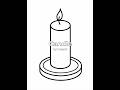 How to draw an isometric candle #isometric #procreatetutorial