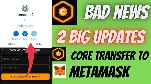 Satoshi Core Mining New update|metamask account fee|Core coin withdraw|Core price = $0.97-$5300
