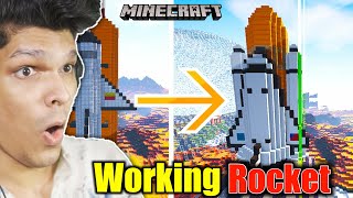 How to Make &quot;WORKING ROCKET&quot; In Minecraft