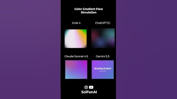 How 4 different AI models Simulate Color Gradient Flow!?