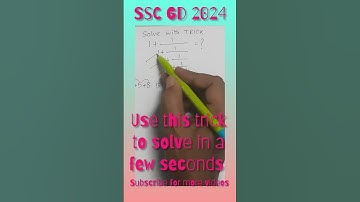Maths solved with easy trick. SSC GD 2024 best question solved. #maths #mathstricks #algebra #sscgd