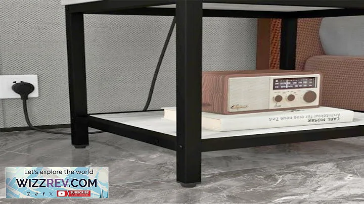 Garvee Nightstand with Charging Station Modern End Table with Drawer Bedside Table