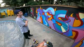 Graffiti Letters On Skatepark