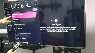 How to enter LG hotel mode setting? / LG commercial display - Obedience