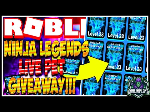 Liverobuxelemental Pets Giveaway Ninja Legends Roblox - free legendary pet codes in bubble gum simulator toy update roblox